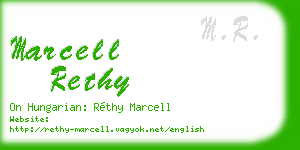 marcell rethy business card